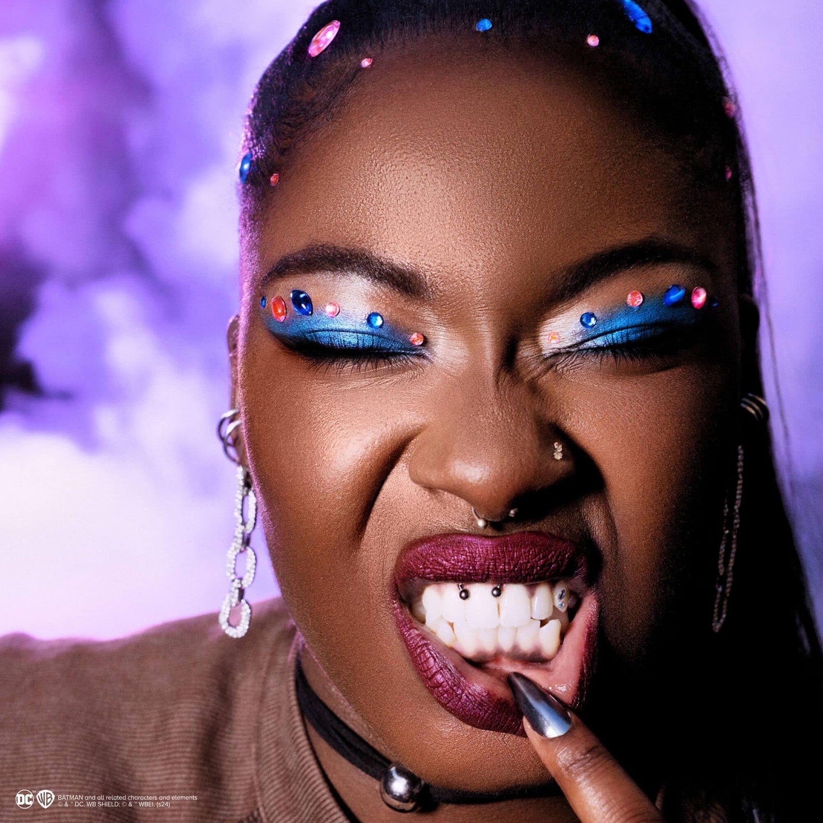 Lottie London x Harley Quinn Face & Body Gems in Pouts & Pigtails