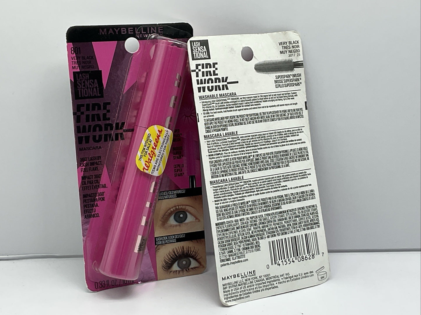 Maybelline New York LashSensational Firework Mascara - 801 Very Black - Set Of 2