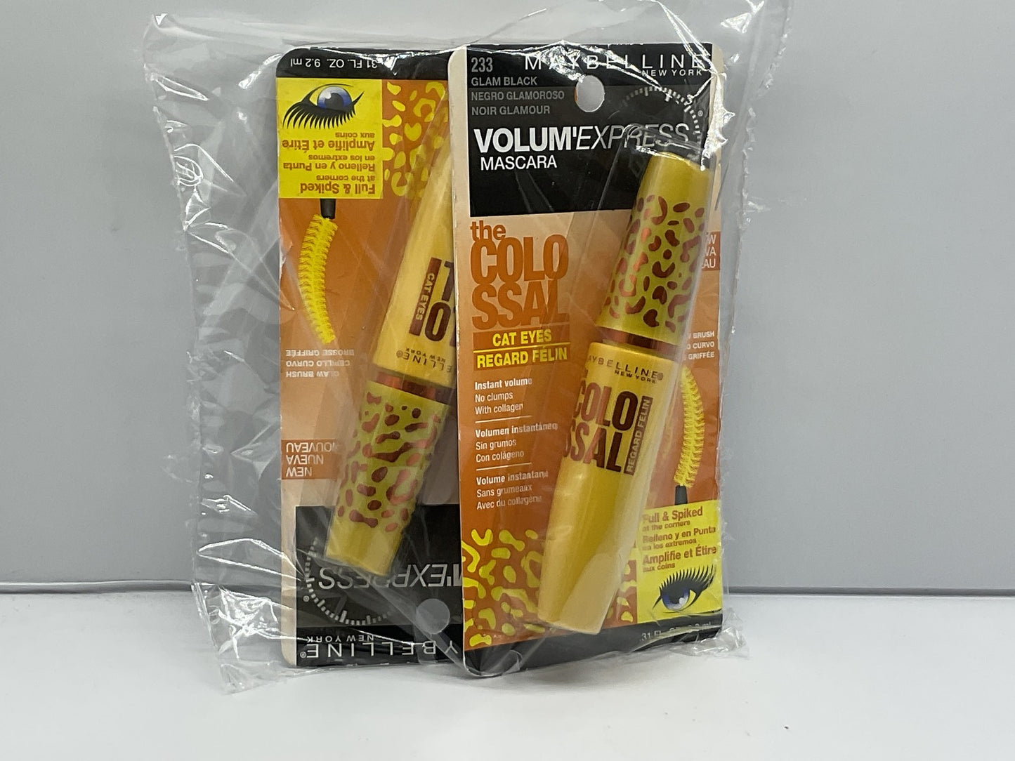 2 PACK -Maybelline Volum’ Express The Colossal Waterproof Mascara-pack