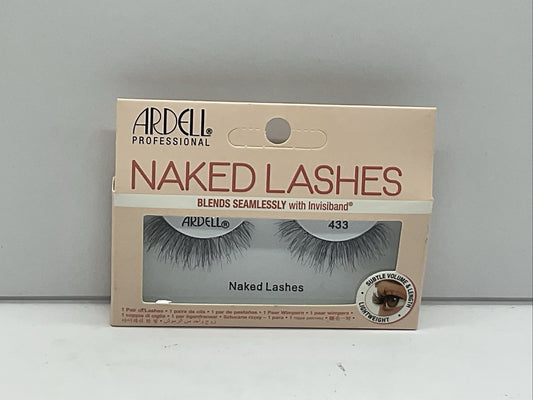 Ardell Professional Naked False Eye Lashes - 433 Curled Tapered Soft Glue On