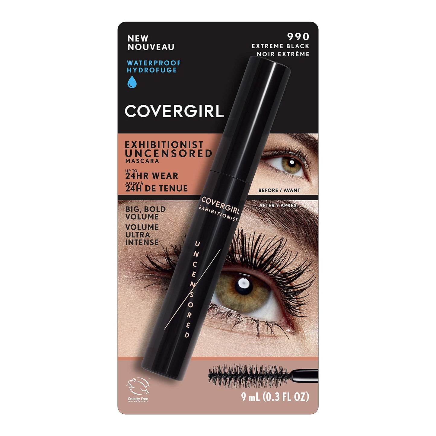Covergirl Exhibitionist Uncensored Waterproof Mascara - 990 Extreme Black