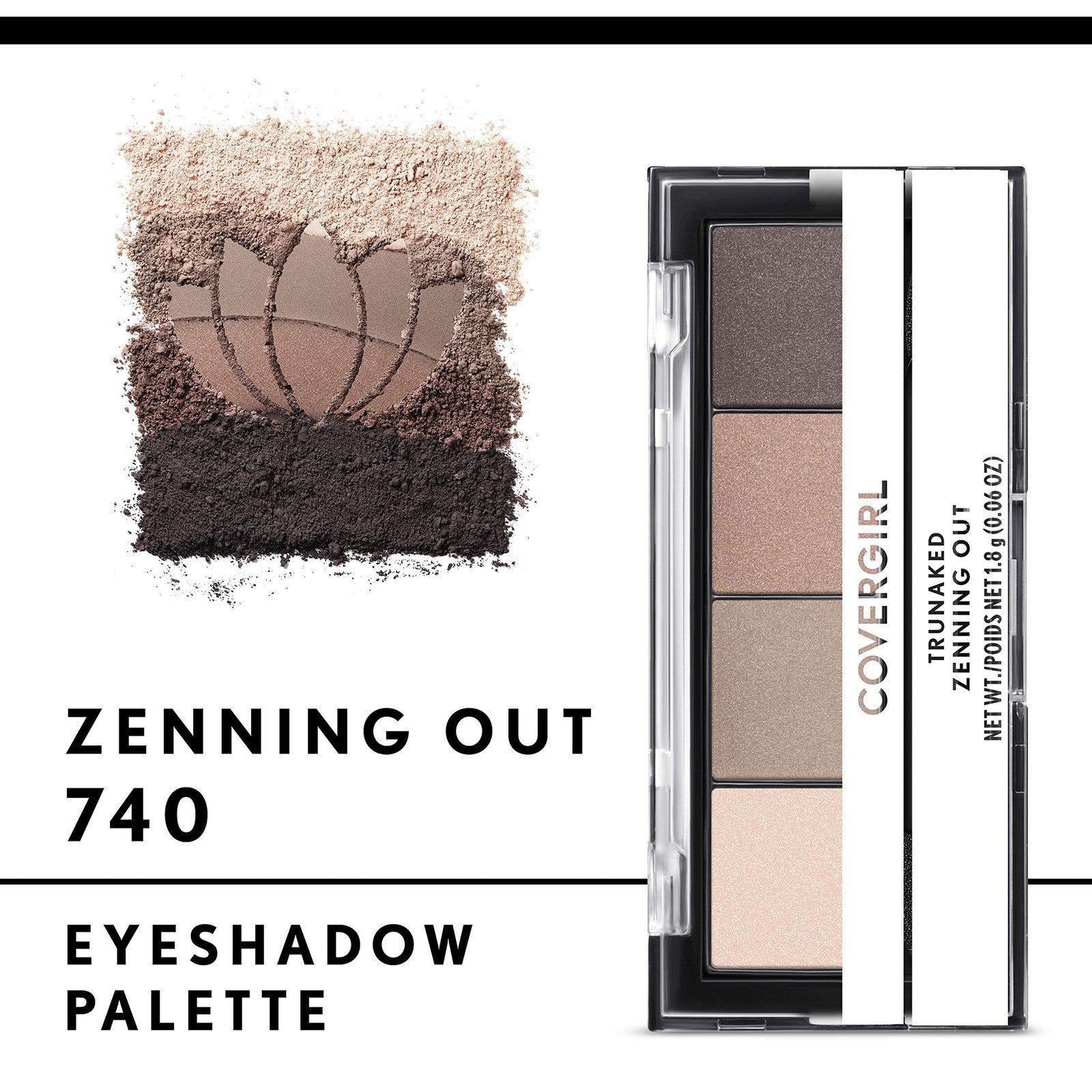 2 PACK - Covergirl Trunaked Eyeshadow Quad Palette 740 
