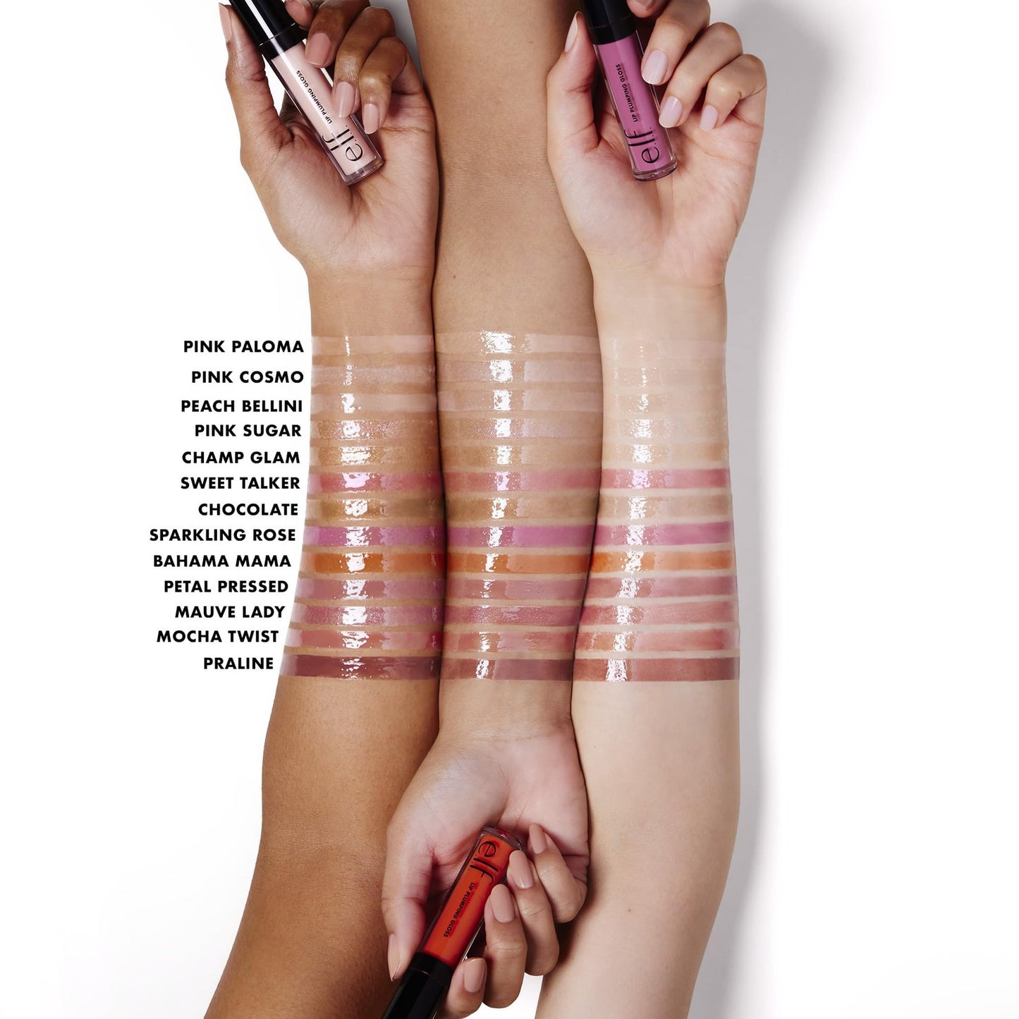 2 PACK - e.l.f. Lip Plumping Gloss High-Shine Sheer Color - PINK COSMO