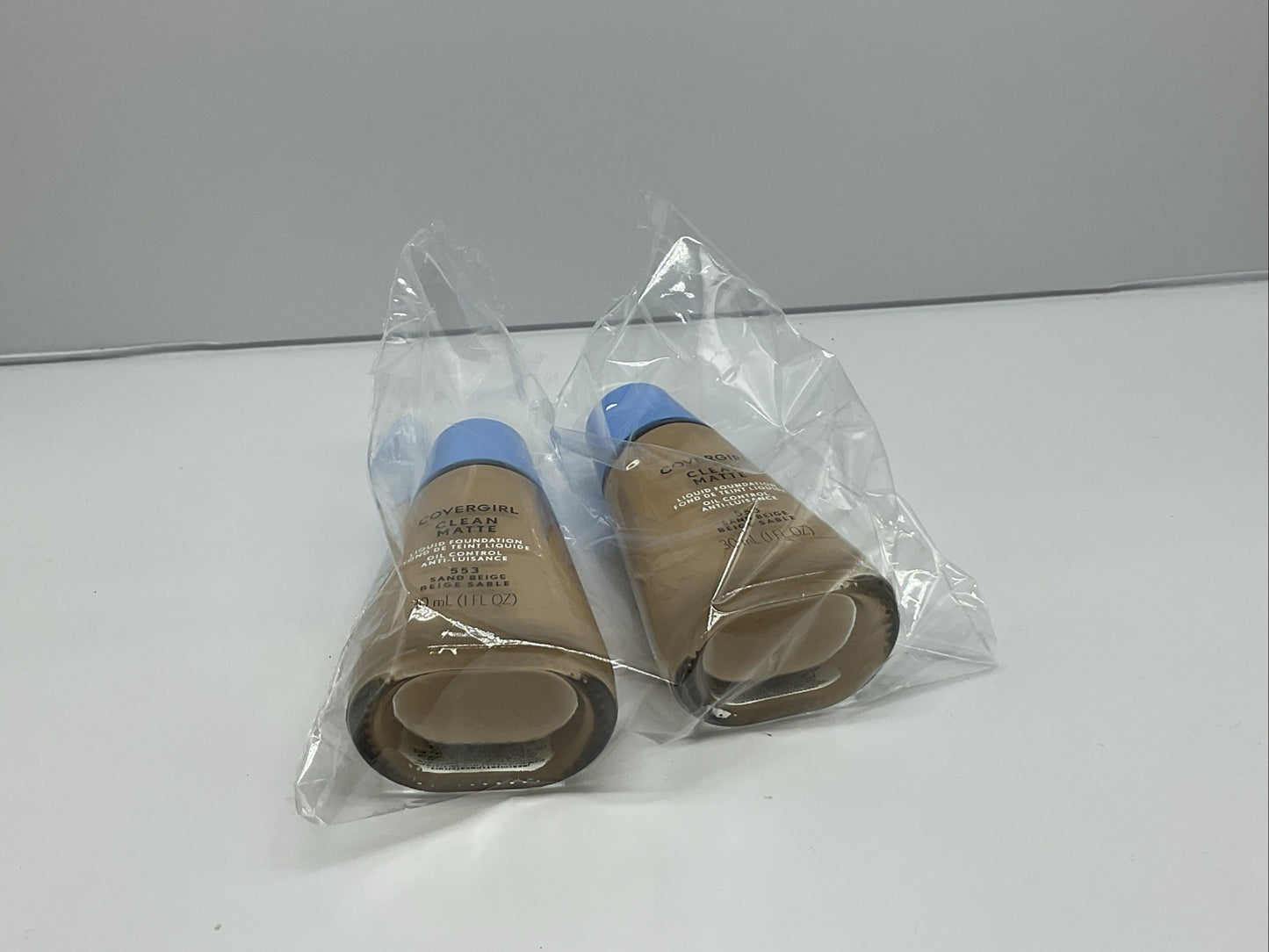Covergirl Clean Matte Liquid Foundation - 553 Sand Beige - Set Of 2
