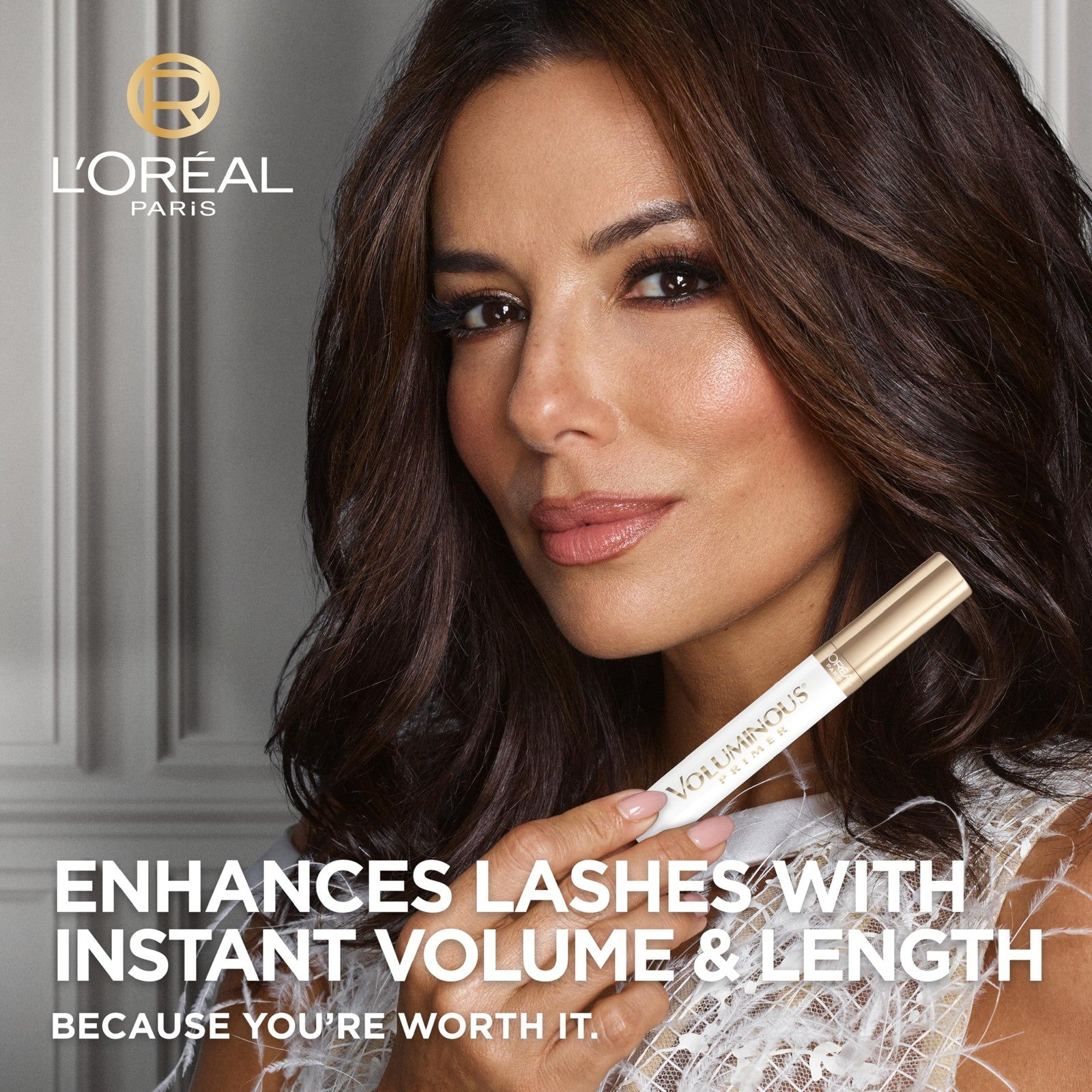2 Pack - L'Oreal Paris Voluminous Primer Base Mascara Amplified - 300 White