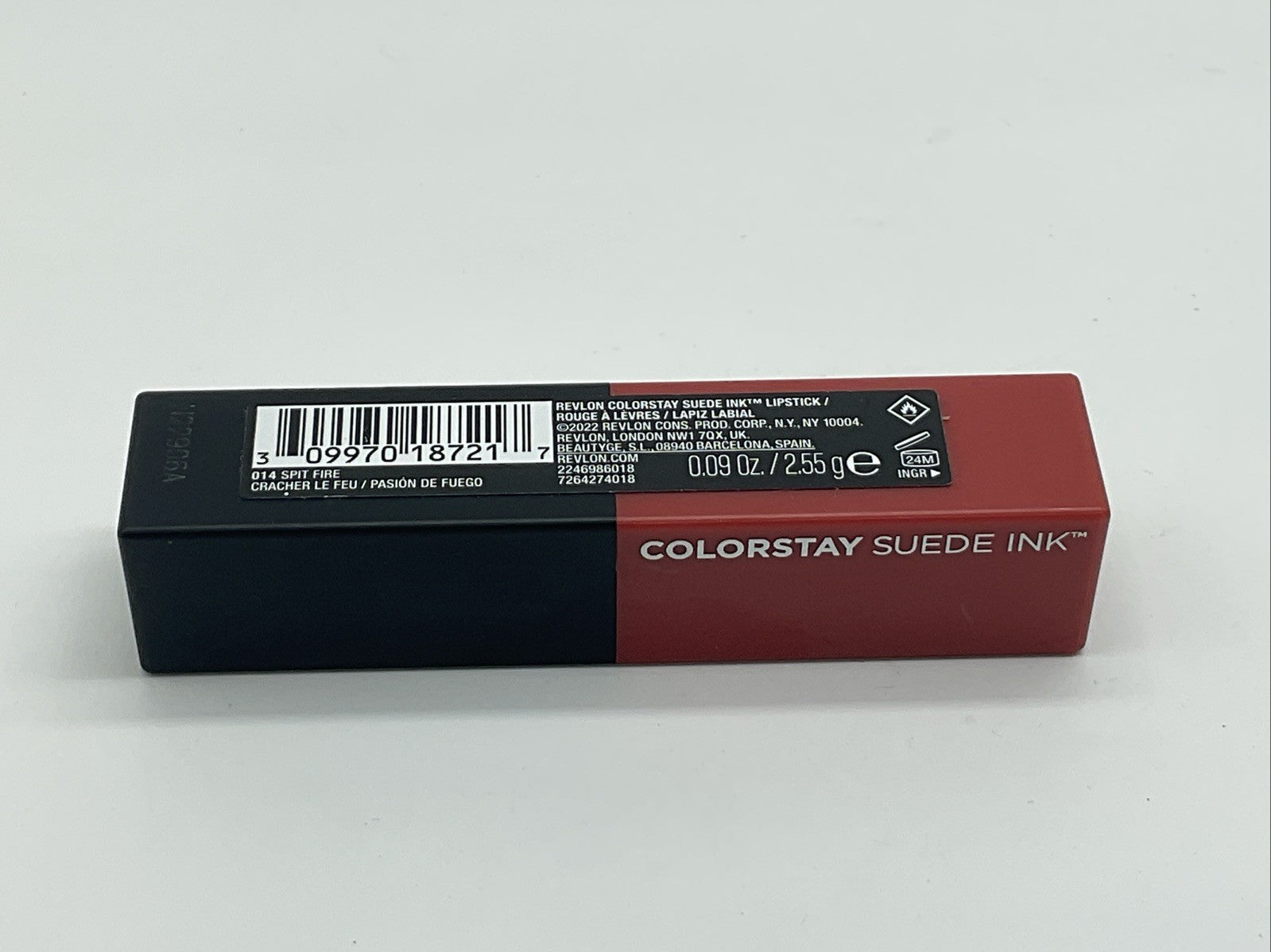 Revlon Colorstay Suede Ink Lipstick Sealed 0.09oz - 014 Spit Fire