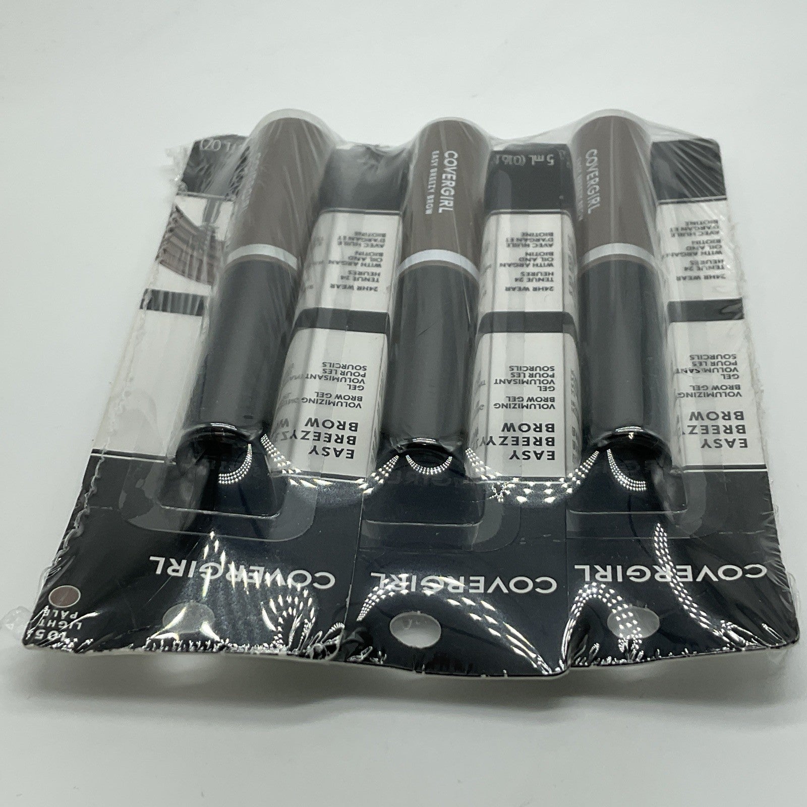 3 PACK - Covergirl Easy Breezy Volumizing Brow Gel - 105 Light Pale