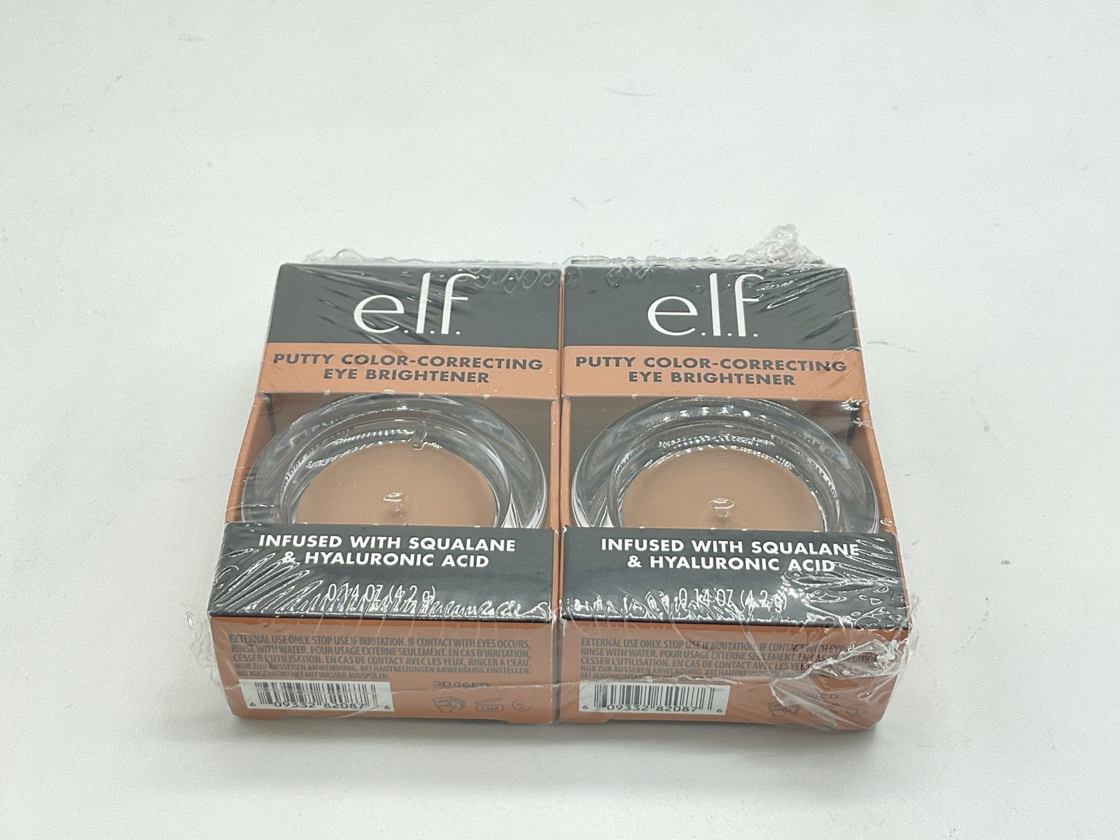 2 PACK - e.l.f. Putty Color-Correcting Eye Brightener Under-eye Primer Tan/Deep