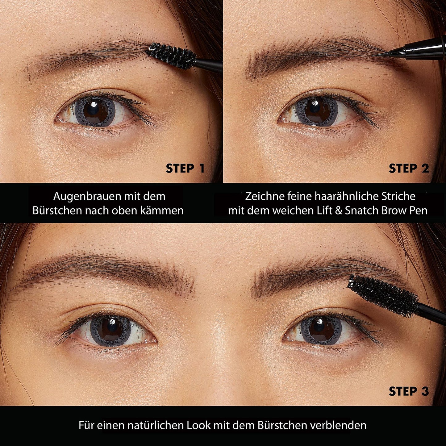 2 PACK - NYX Professional Makeup Brow Tint Pen w/Micro Brush Tip - Brunette