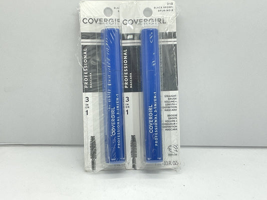 2 Pack - CoverGirl Professional Washable Mascara 0.3 fl oz - 210 Black Brown