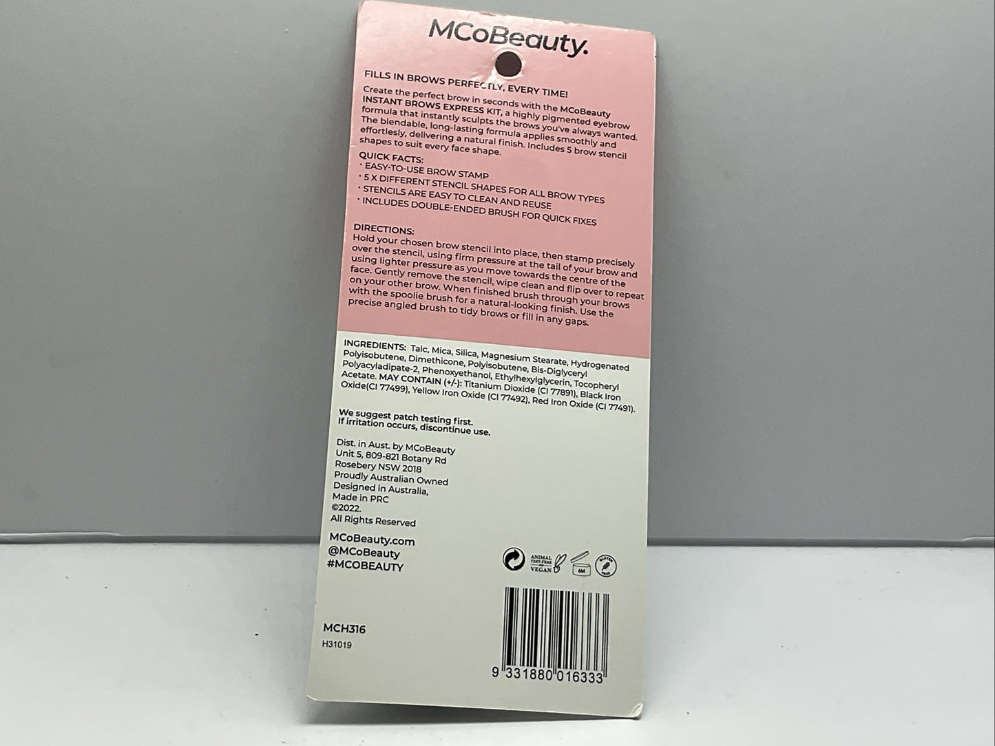 MCoBeauty Instant Brows Express Kit - Medium/Dark