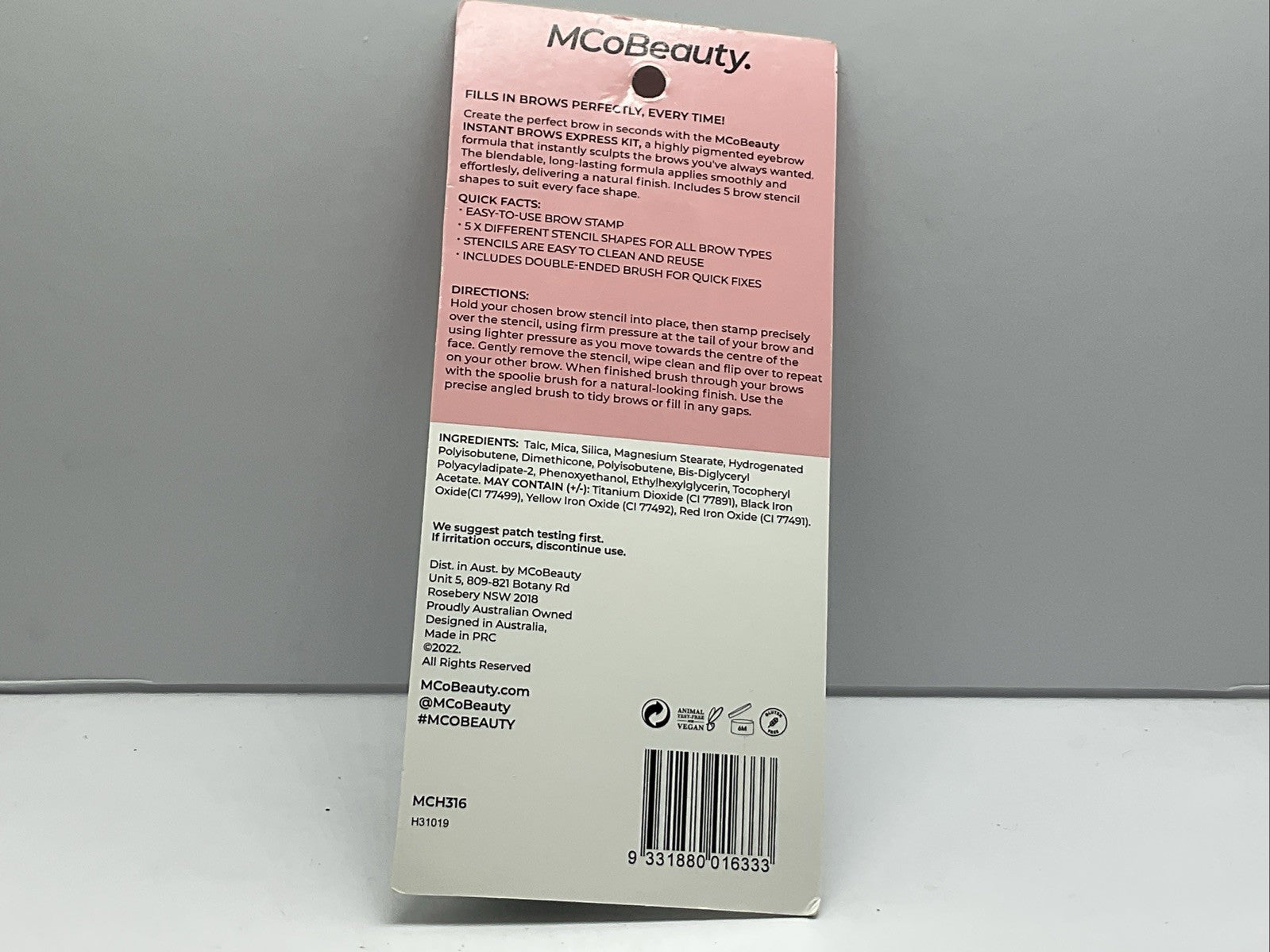 MCoBeauty Instant Brows Express Kit - Medium/Dark