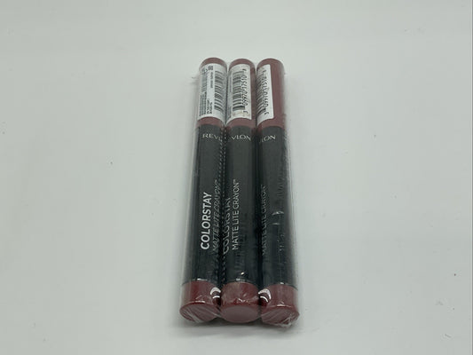 3 PACK - Revlon Colorstay Matte Lite Crayon 0.049 oz - 004 Take Flight