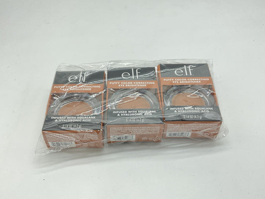 3 PACK - e.l.f. Putty Color Correcting Eye Brightener .14 OZ - Deep/Rich Intense