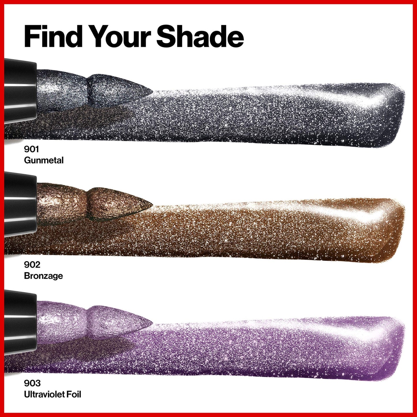 3 PACK - Revlon So Fierce! Chrome Ink Liquid Eyeliner Pen, 904 Ultraviolet Foil