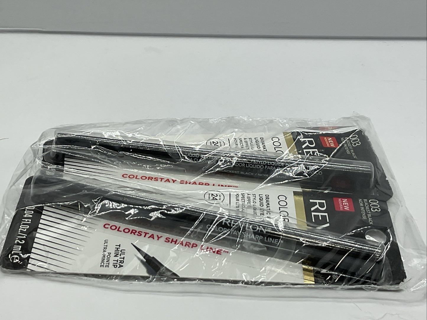 2 PACK - Revlon Dramatic Wear Liquid Eye Pen - 003 Blackest Black