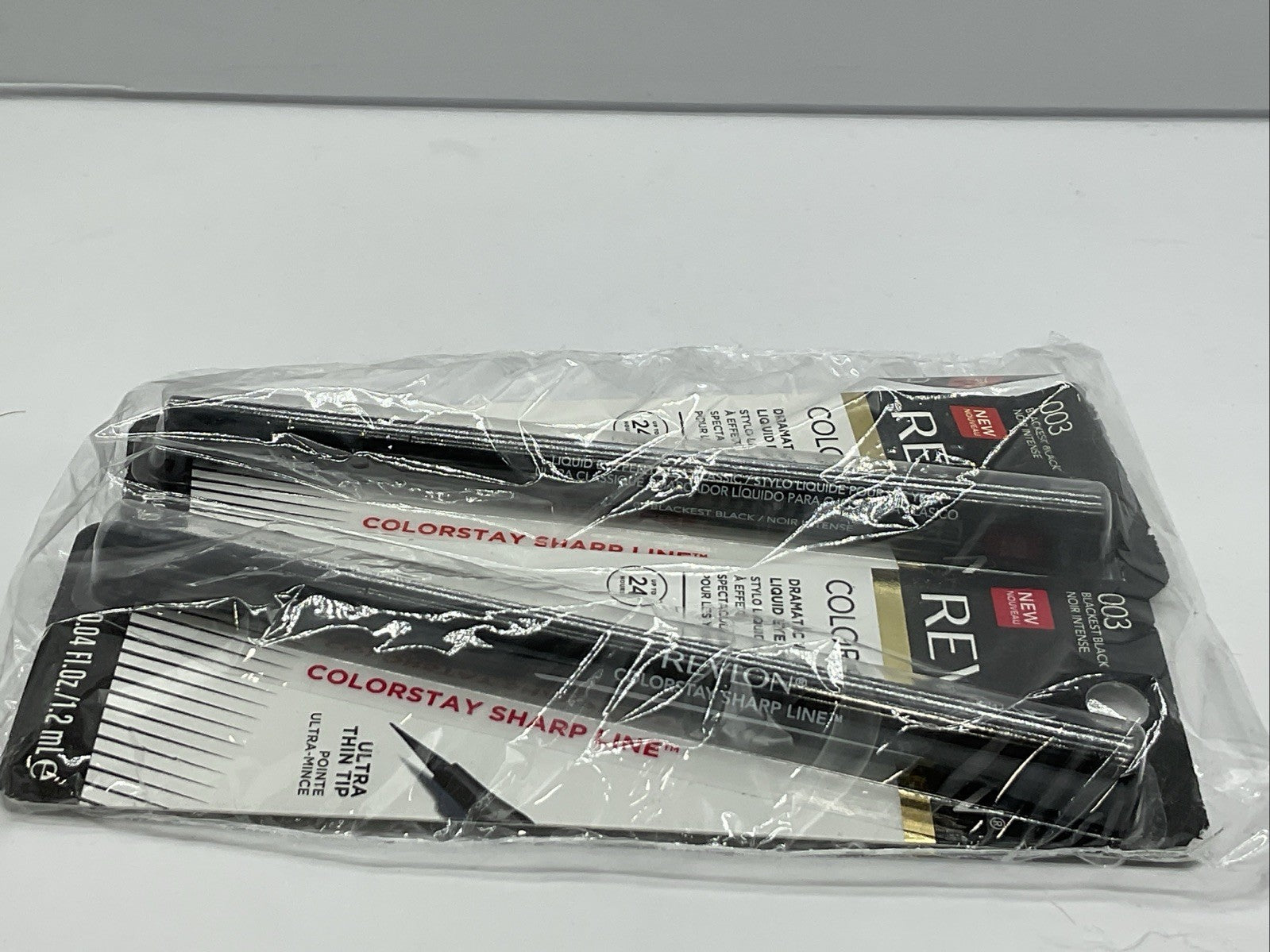 2 PACK - Revlon Dramatic Wear Liquid Eye Pen - 003 Blackest Black