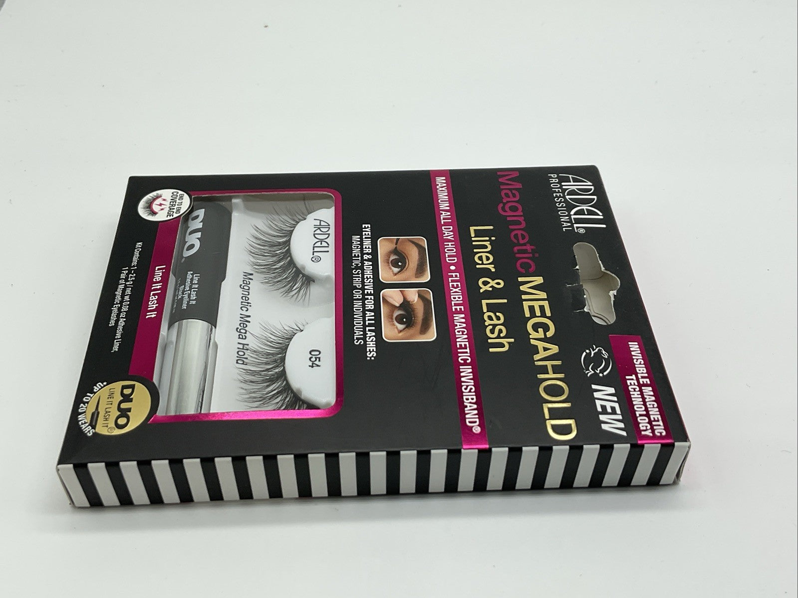 False Eyelashes Ardell Magnetic Megahold Invisiband Liner & Lash Kit - 054