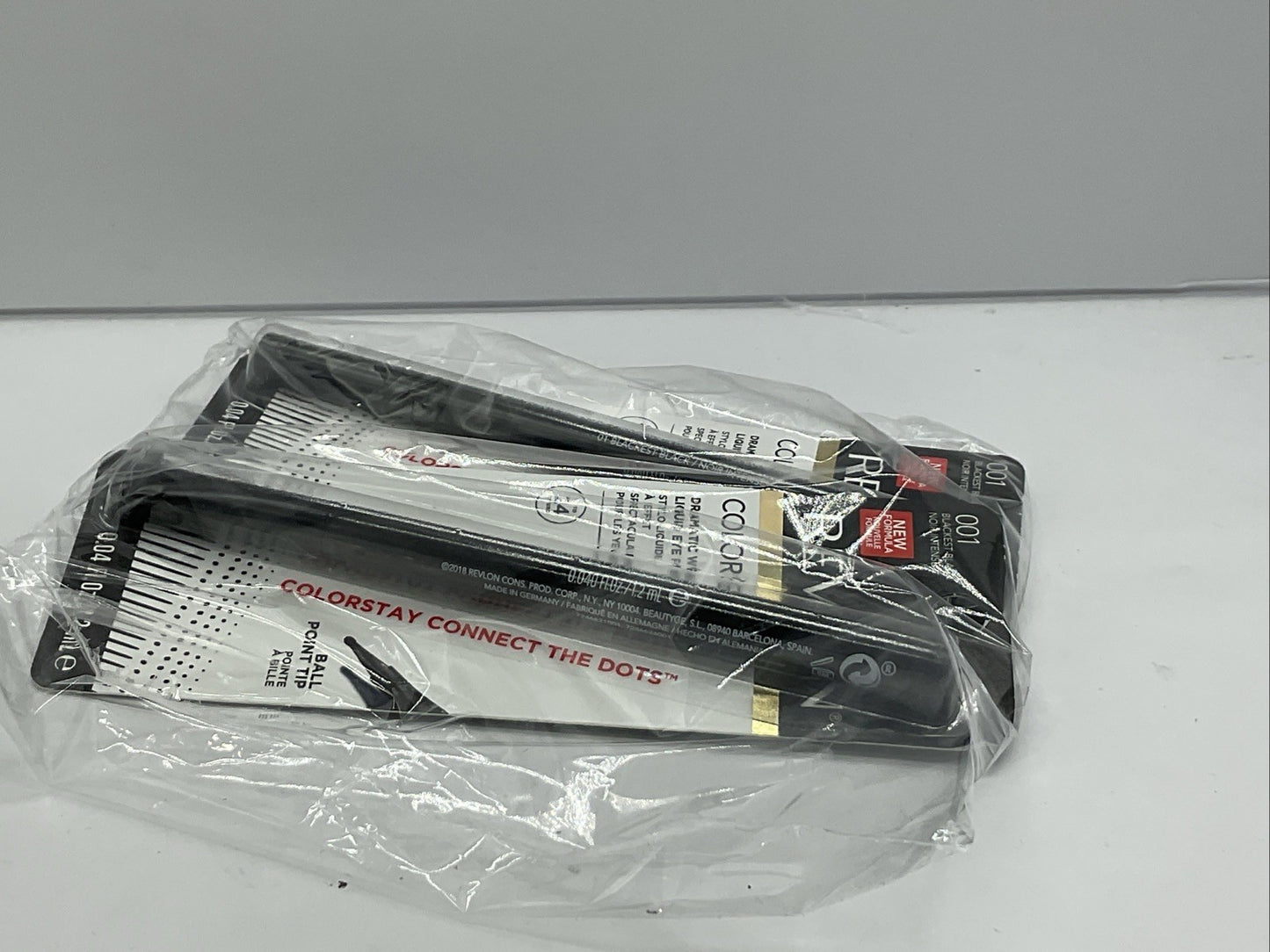 3 PACK - Revlon ColorStay Liquid Eye Pen - 001 Blackest Black