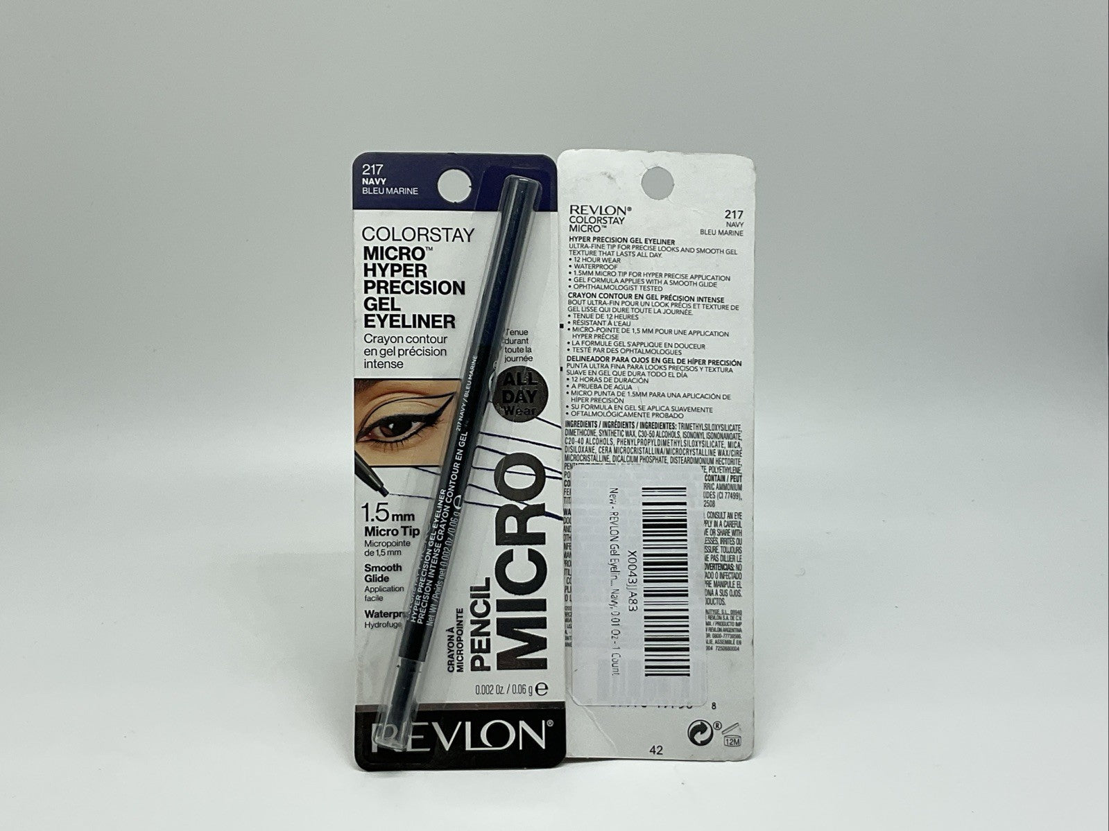 Revlon Colorstay MicroHyper Precision Gel Eyeliner Navy Bleu Marine 217-Set Of 2