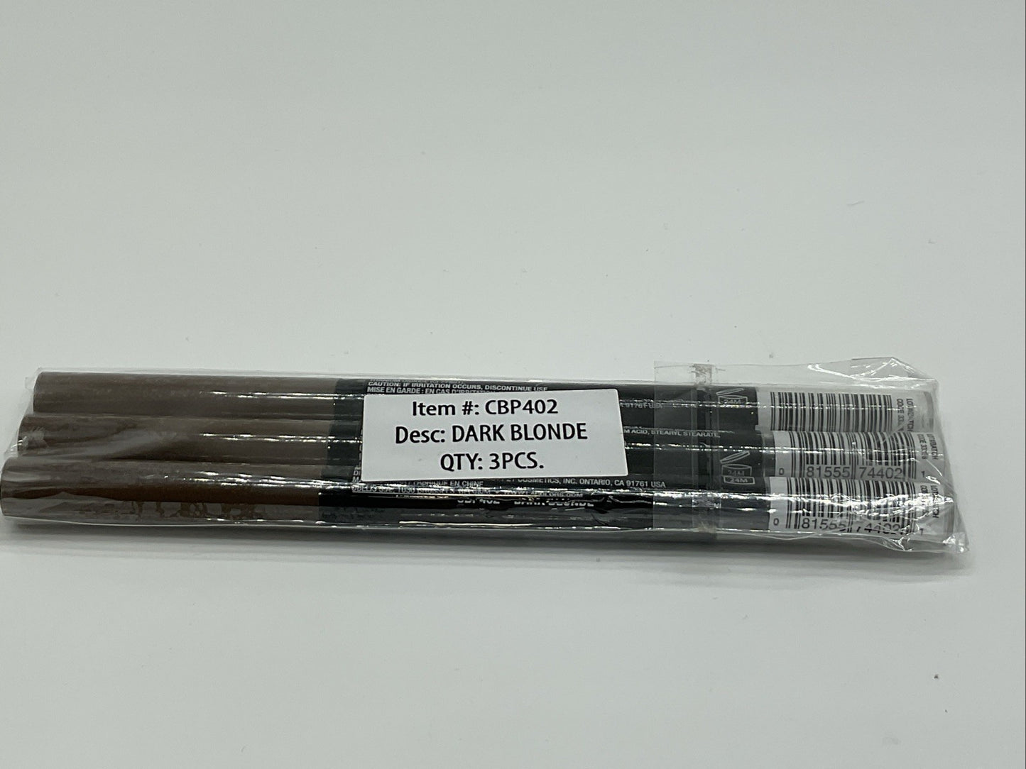 3 PACK - L.A. Colors Browie Brow Wowie Pencil - CBP402 Dark Blonde