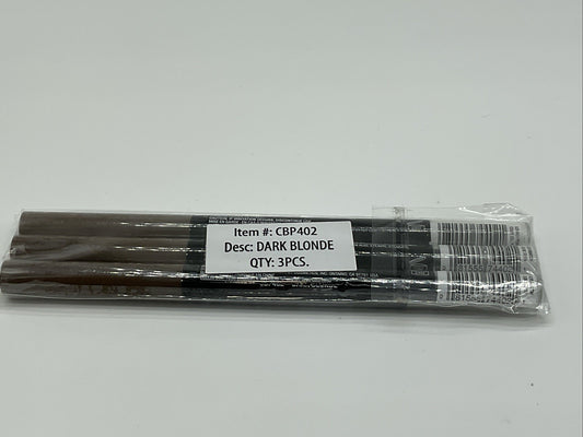 3 PACK - L.A. Colors Browie Brow Wowie Pencil - CBP402 Dark Blonde