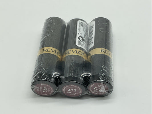 3 PACK - Revlon Super Lustrous Creme Lipstick - 473 Mauvy Night