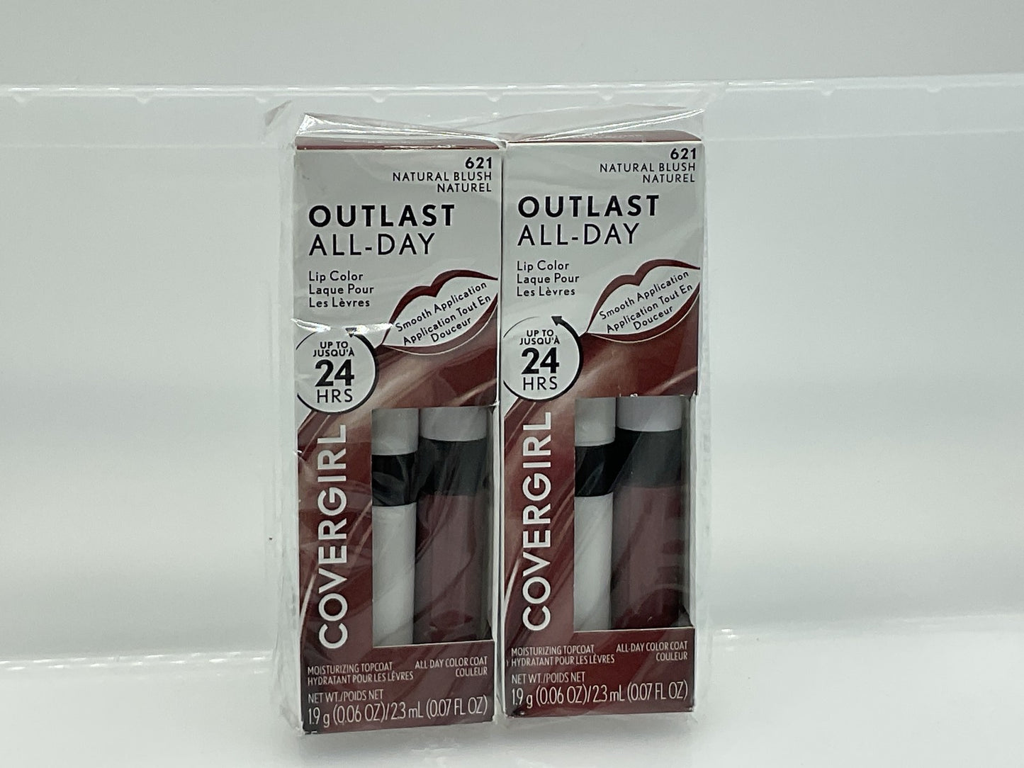 Covergirl Outlast All-Day, Lip Color, 621 Natural Blush, 2 pack