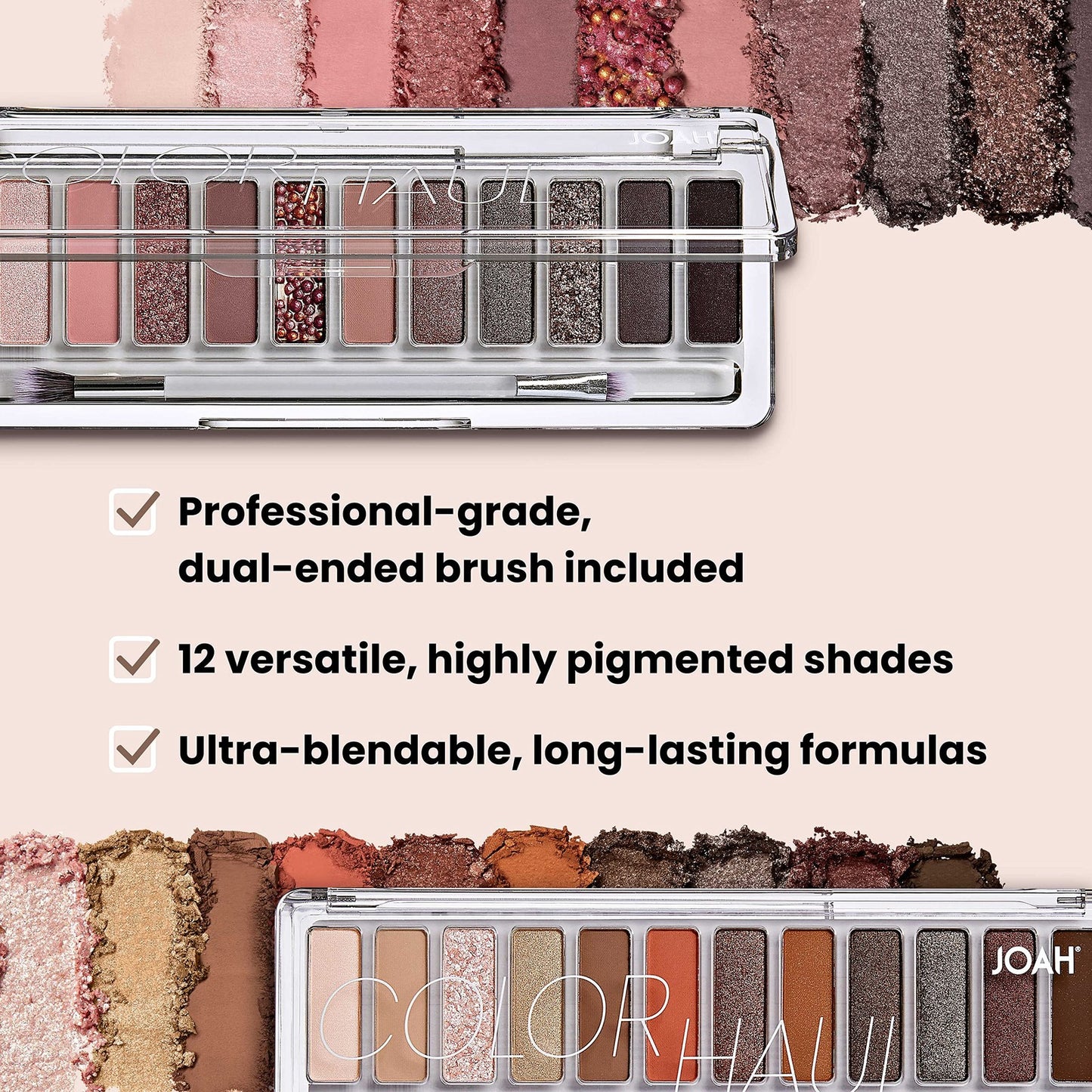 Joah Beauty’s First Dance COLOR HAUL Eyeshadow Palette - Get Rich Quick