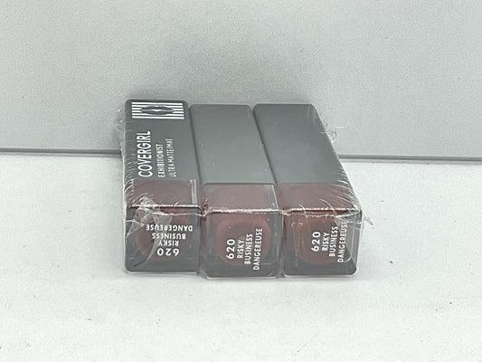 3 PACK - Covergirl Exhibitionist Ultra Matte Lipsticks - 620 Risky Business