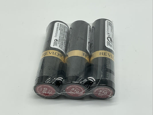 3 PACK - Revlon Super Lustrous Lipstick, Creamy Formula - 510 Berry Rich