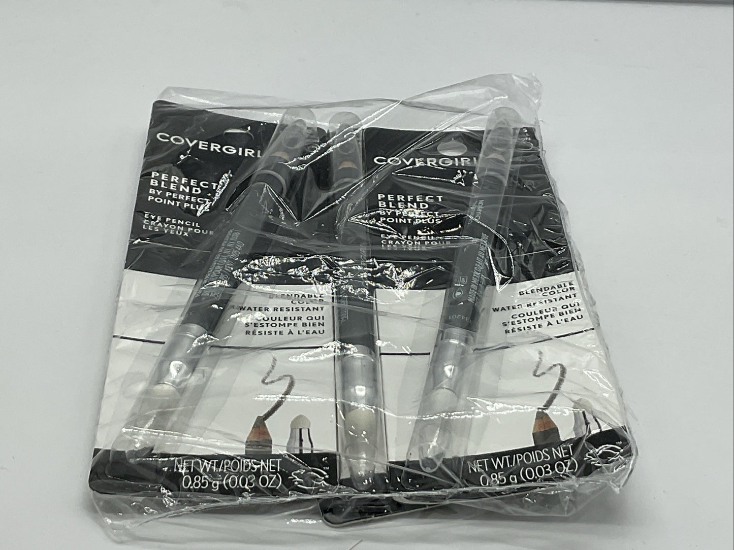 3 PACK - CoverGirl Perfect Blend Eye Makeup Pencil .03 Oz - 105 Charcoal