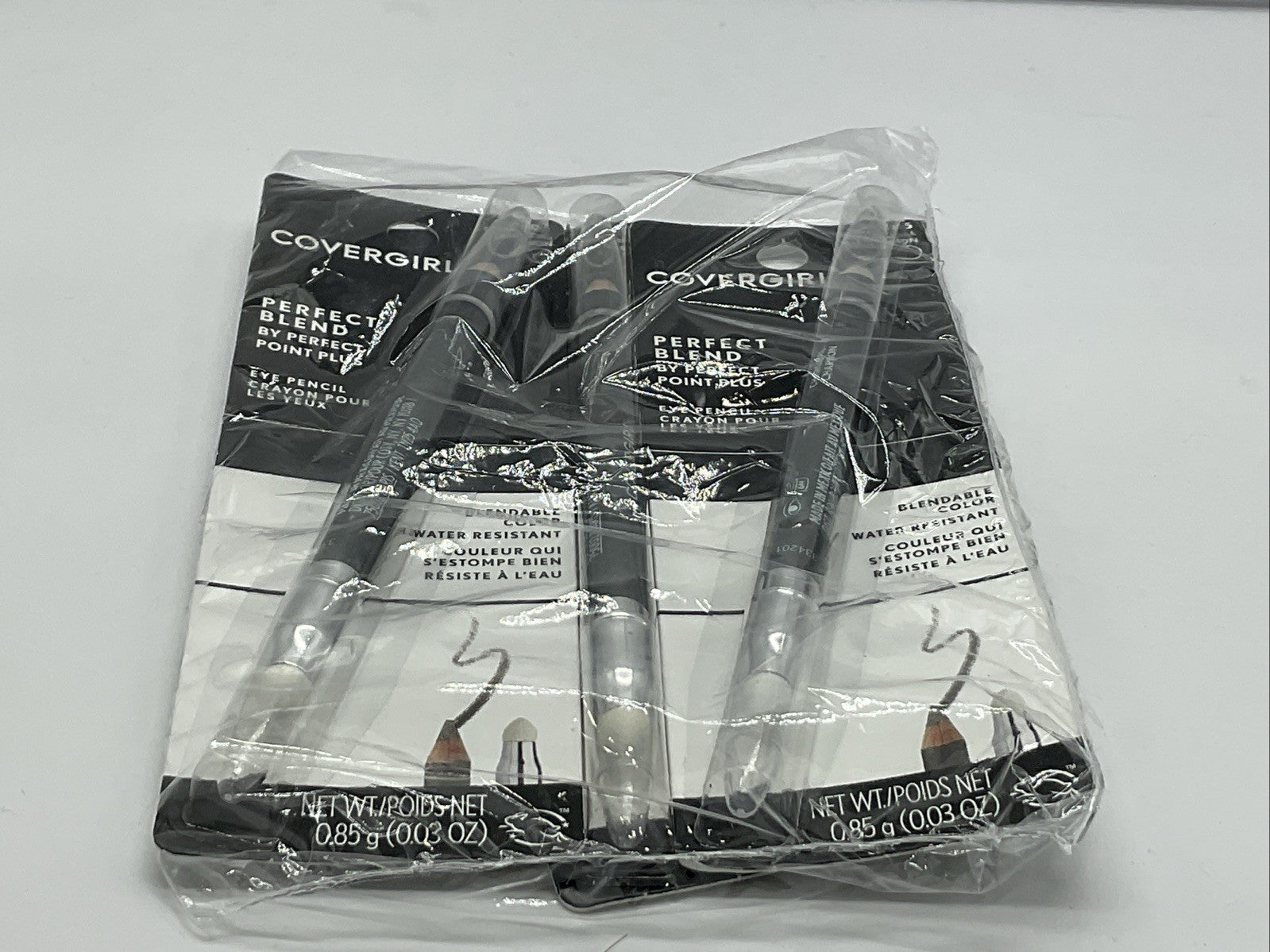 3 PACK - CoverGirl Perfect Blend Eye Makeup Pencil .03 Oz - 105 Charcoal