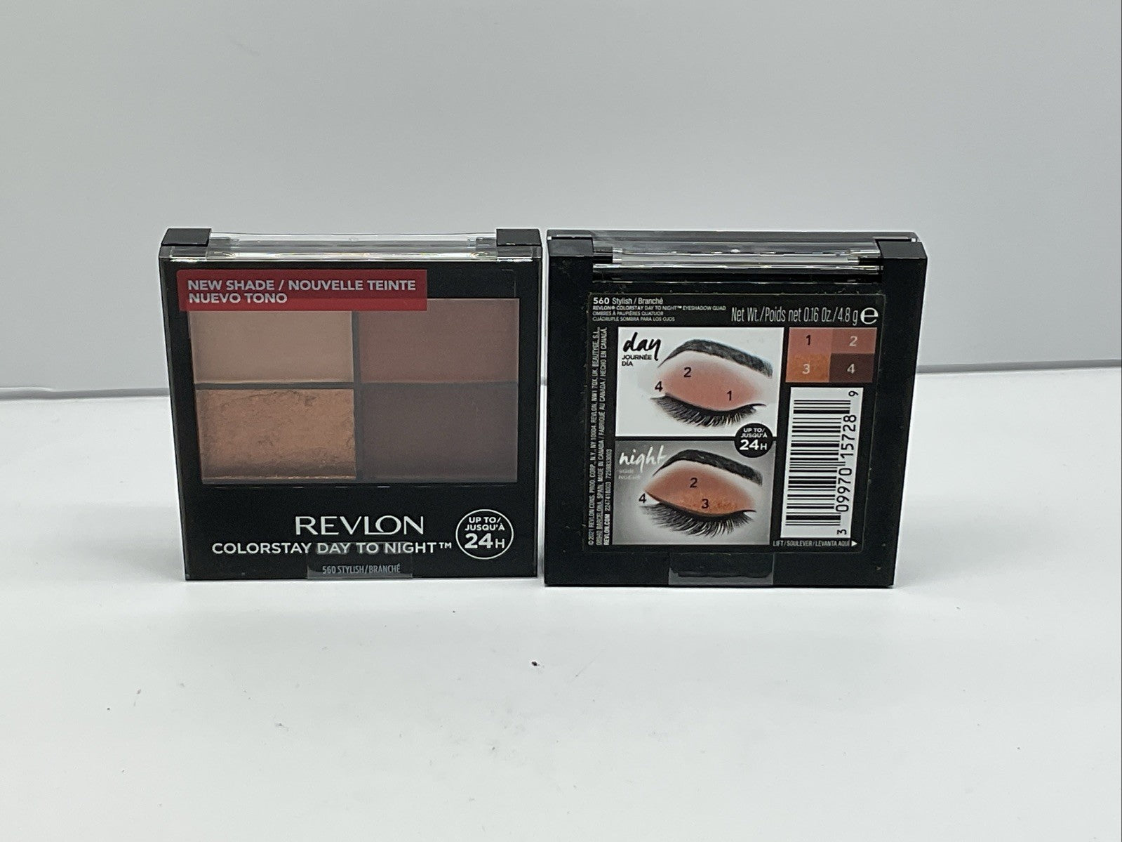 Revlon ColorStay Day To Night 24Hr Eyeshadow Quad-  560 Stylish - Set Of 2