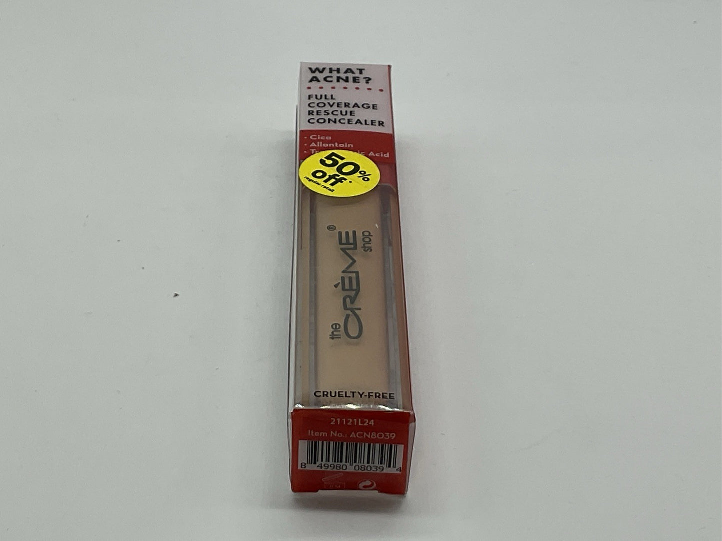 The Crème Shop | What Acne? Full Coverage Rescue Concealer - Medium 10
