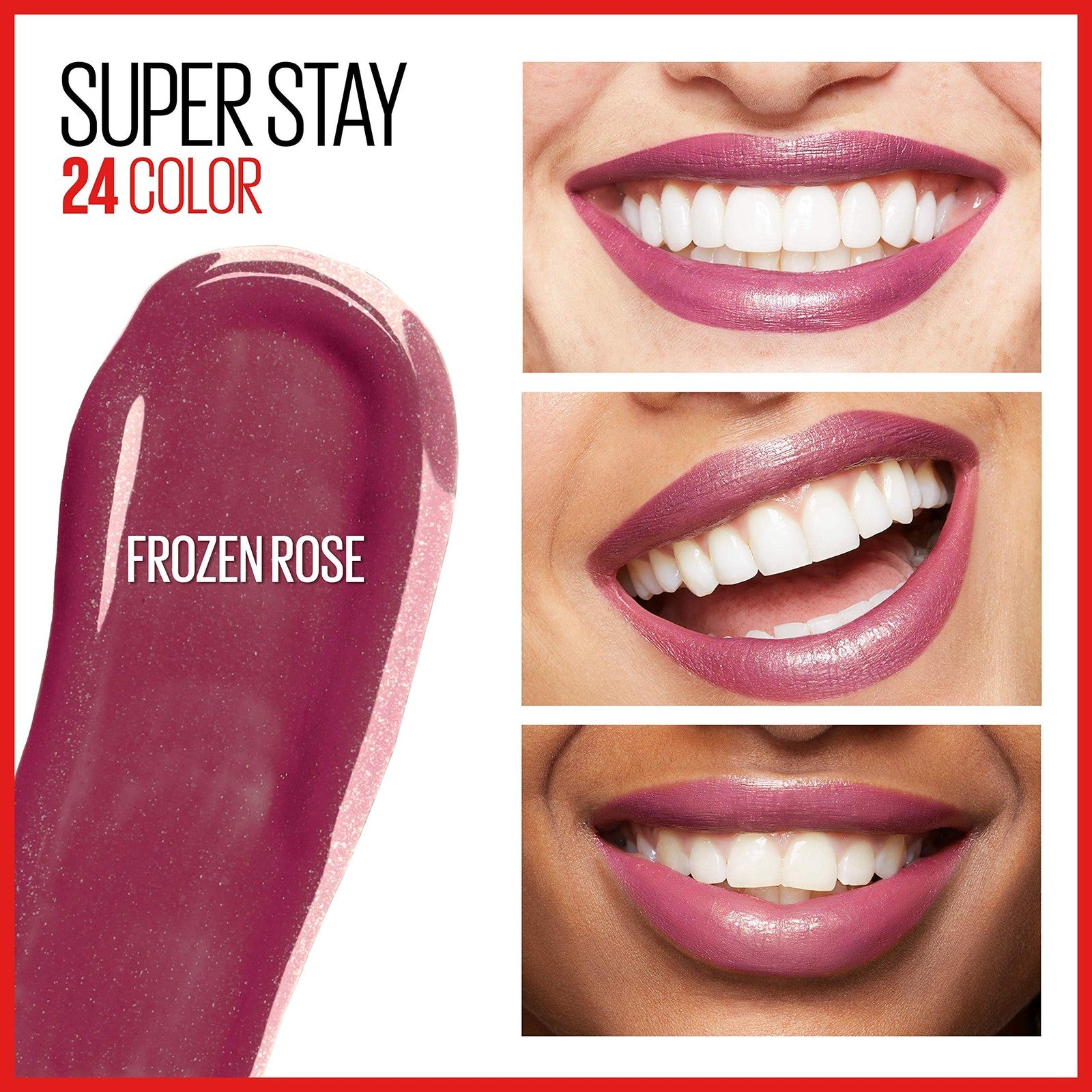 3 PACK - Maybelline 315 Frozen Rose Super Stay 24 HR Liquid Lipstick