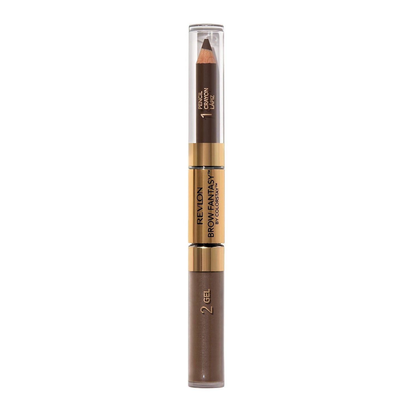 NEW Revlon ColorStay Brow Fantasy Eyebrow 2-in-1 Gel & Pencil 106 DARK BROWN