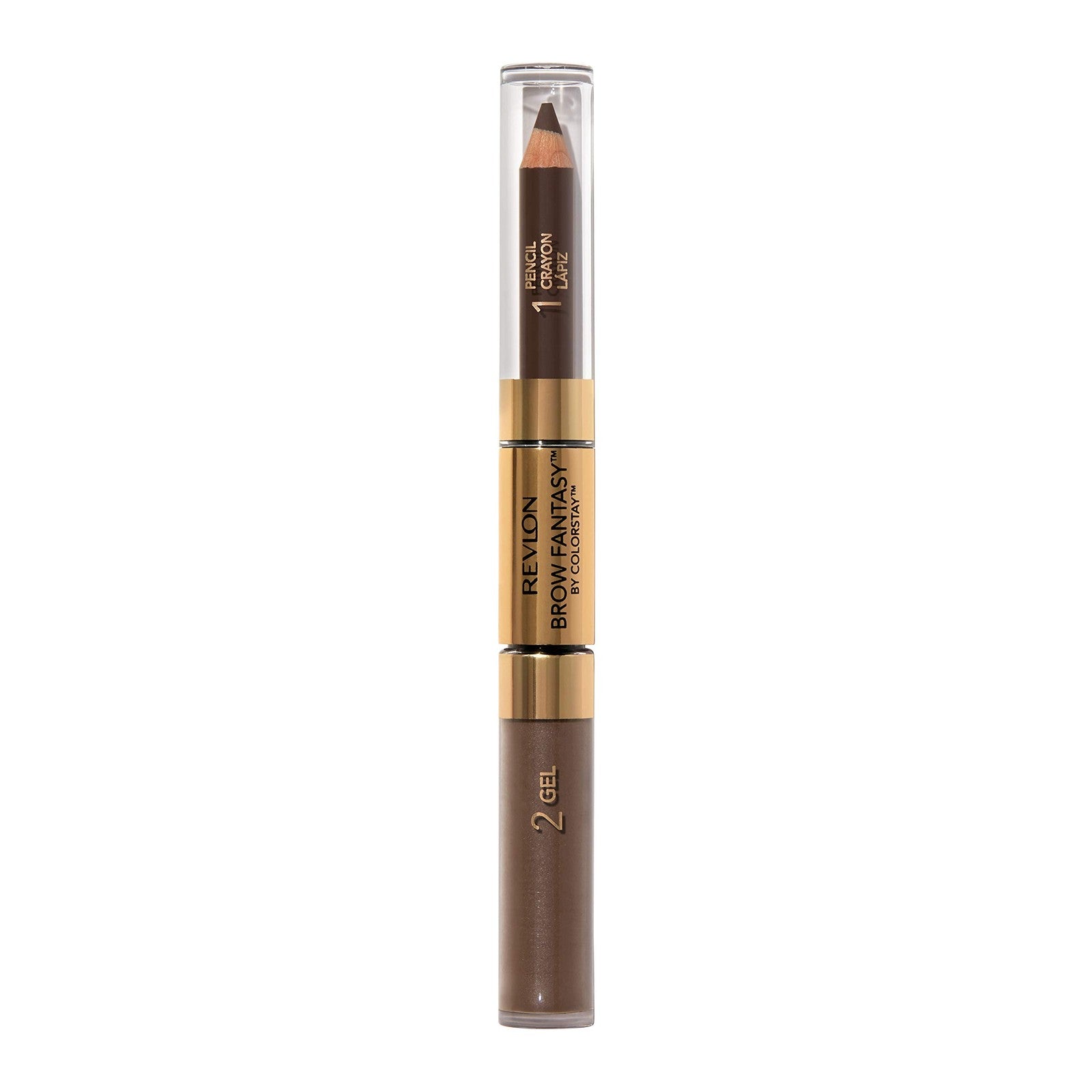 NEW Revlon ColorStay Brow Fantasy Eyebrow 2-in-1 Gel & Pencil 106 DARK BROWN