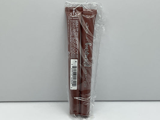 2 PACK - REVLON KISS PLUMPING LIP CREME 515 ALMOND SUEDE 