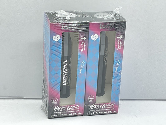 2 PACK - Lottie London x Harley Quinn Jumbo Eyeliner Crayon Black LHQ008 
