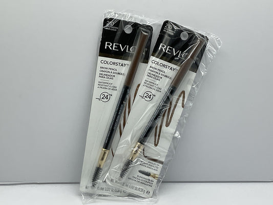 2 PACK - Revlon Colorstay Brow Pencil Angled Tip - 210 SOFT BROWN
