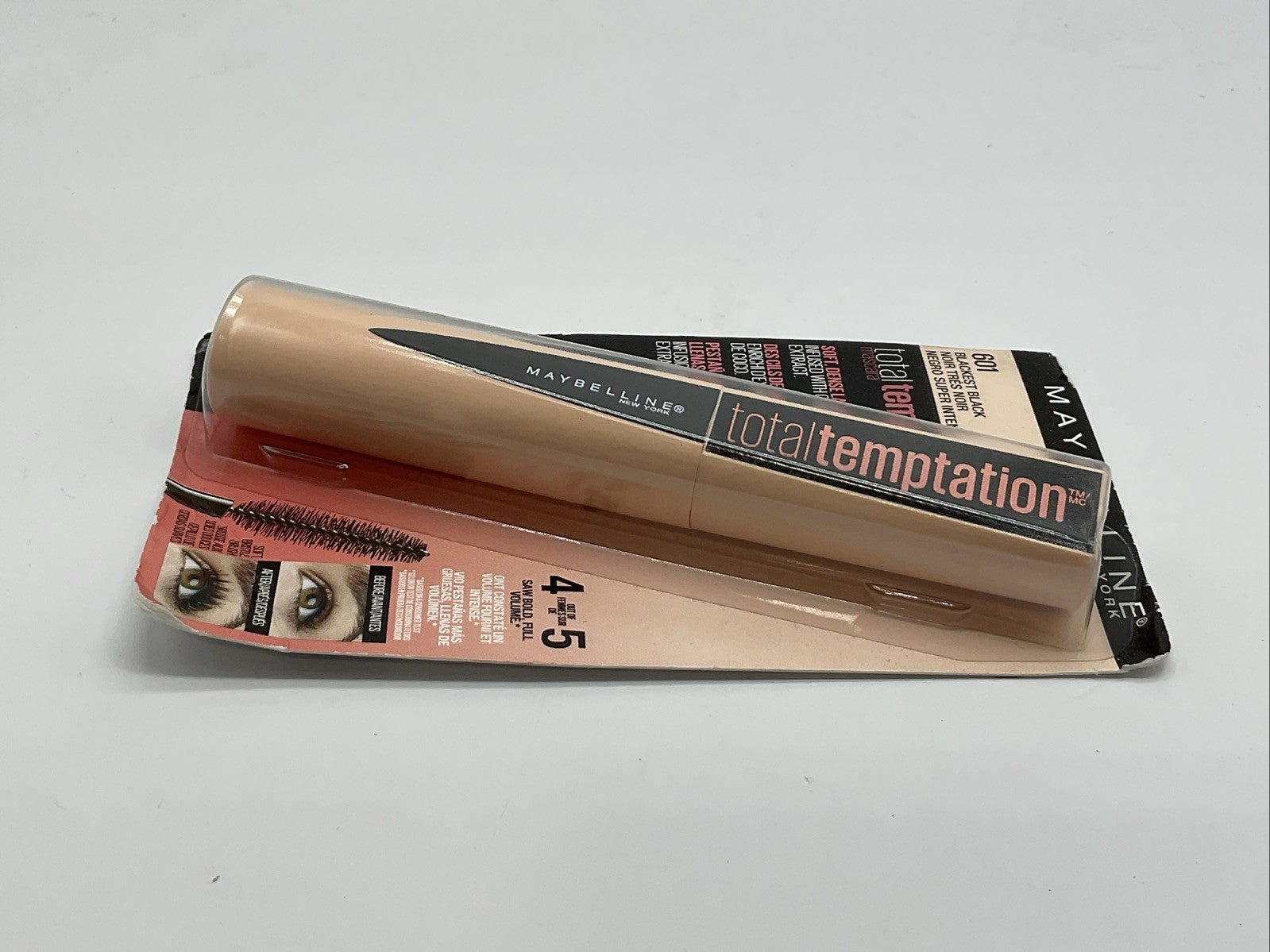 Maybelline Total Temptation Washable Mascara Soft Dense Lash - 601 Blackest