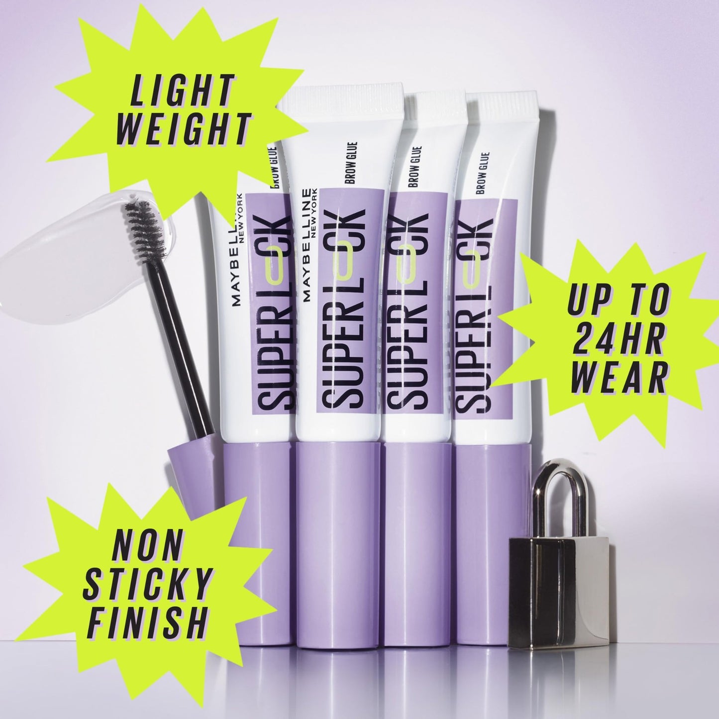 2 PACK - Maybelline Superlock Brow Glue - 000 CLEAR