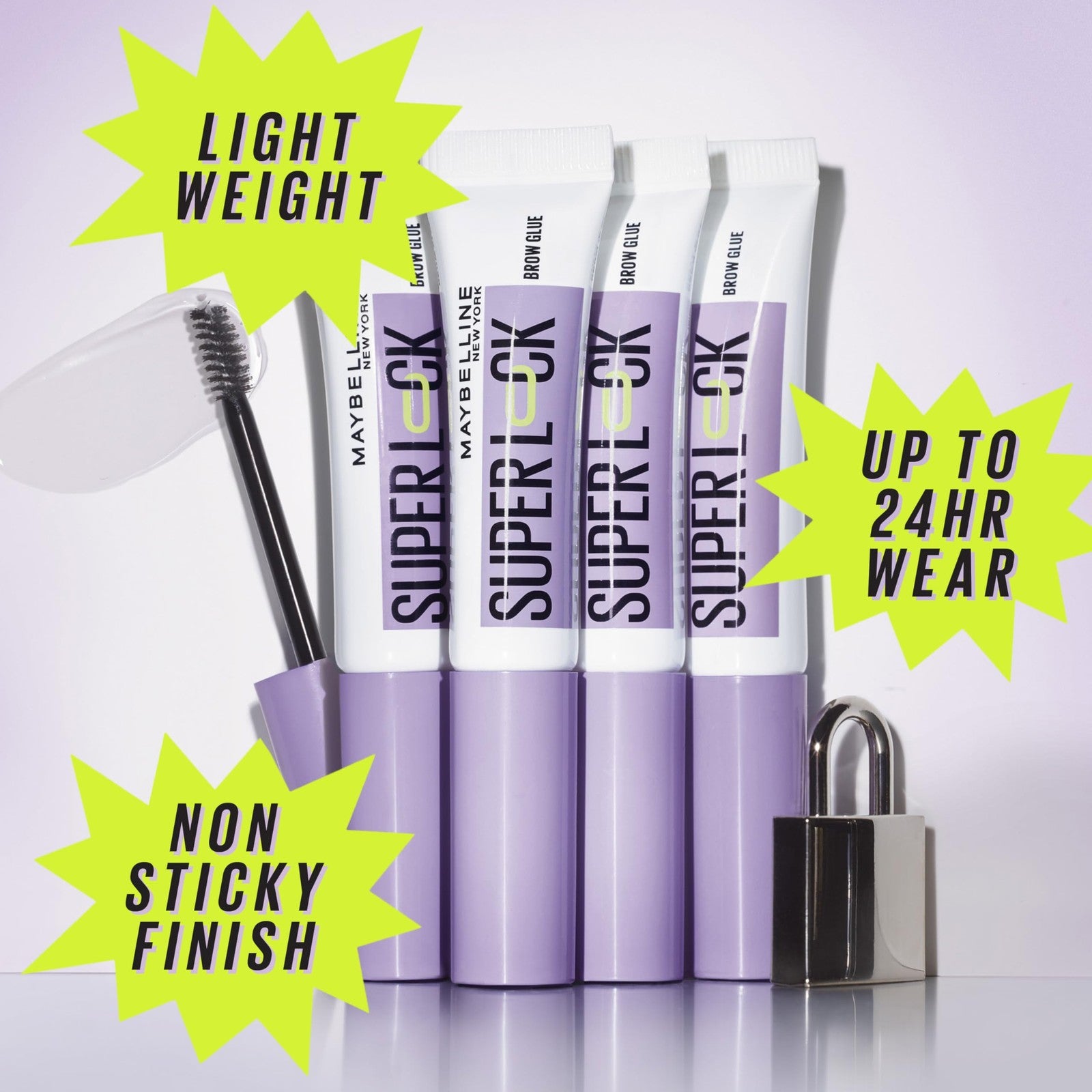 2 PACK - Maybelline Superlock Brow Glue - 000 CLEAR