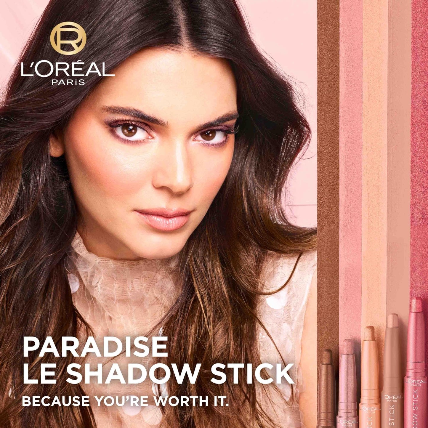 L'Oreal Paris Le Shadow Stick Blendable Cream Eyeshadow Stick 245 Alluring Rose