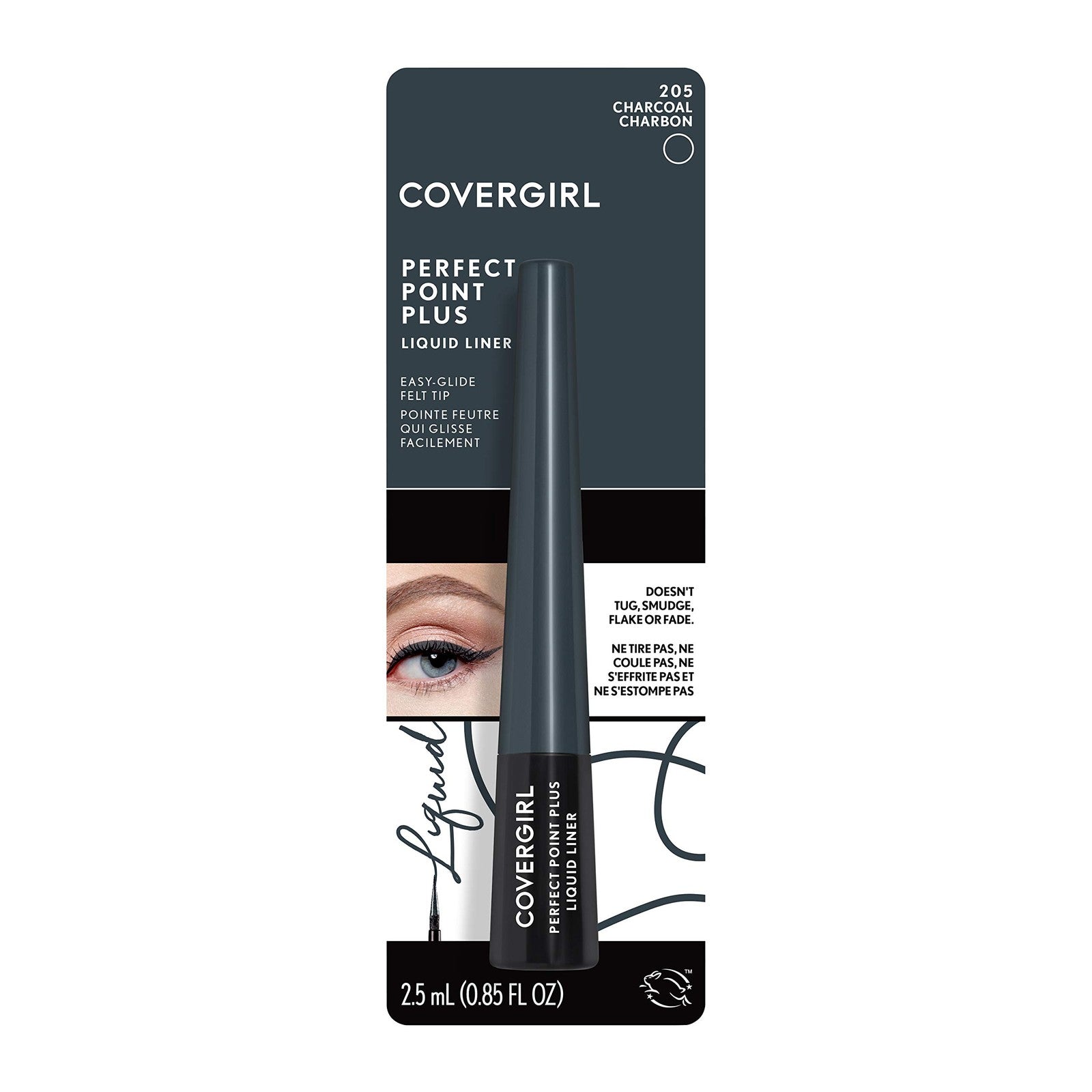 3 PACK - COVERGIRL Perfect Point Plus Liquid Eyeliner - 205 Charcoal