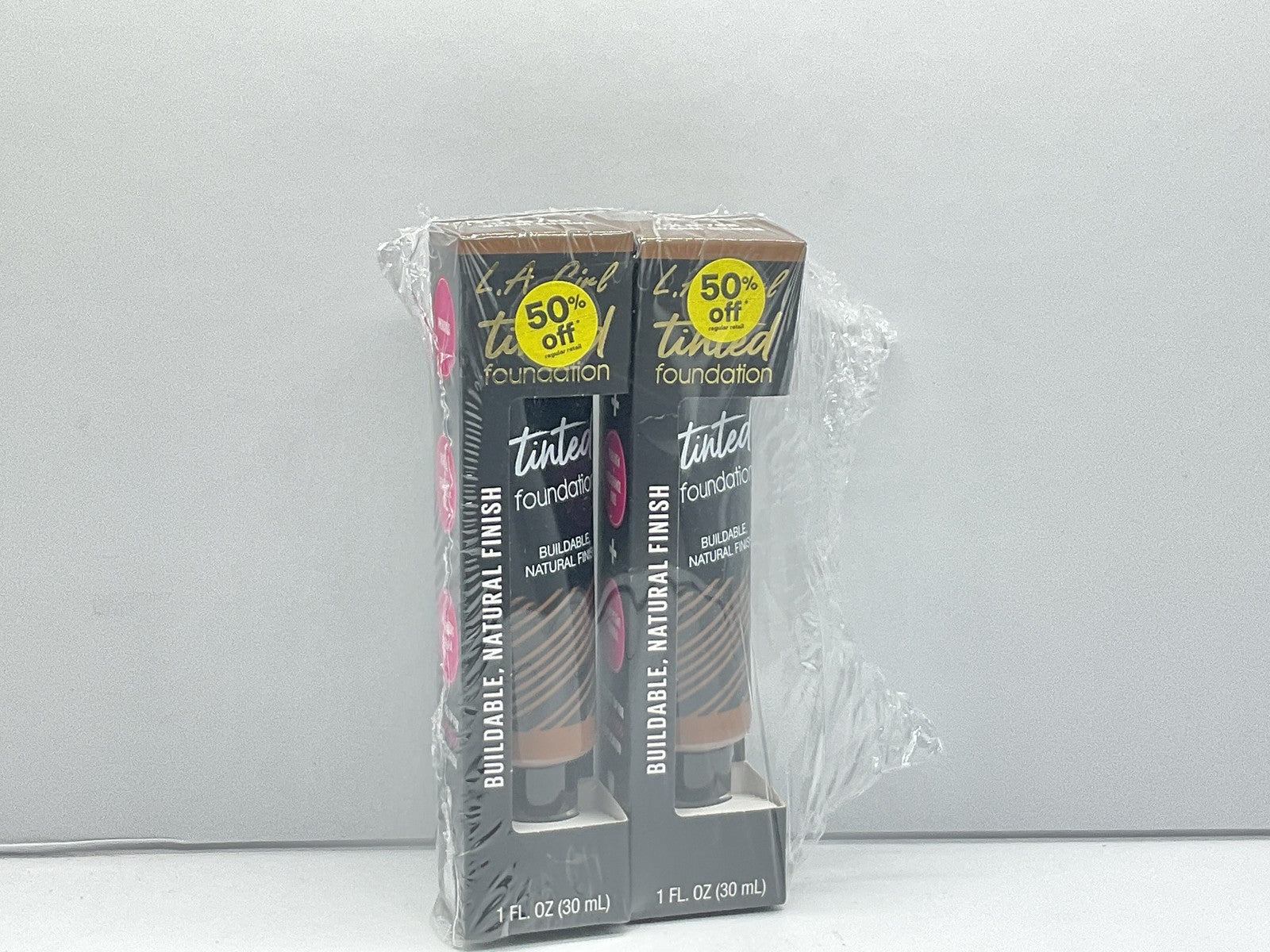 2 PACK - L.A. Girl Tinted Foundation Warm Sienna GLM768