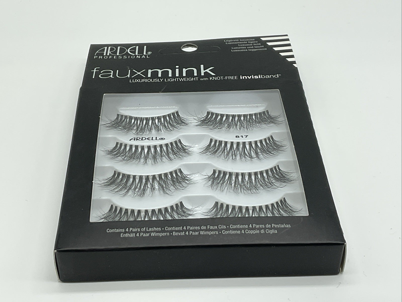 Ardell Professional Faux Mink Eyelash w/ 4 Pairs - 817 Black