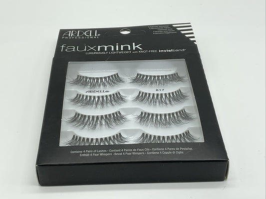 Ardell Professional Faux Mink Eyelash w/ 4 Pairs - 817 Black