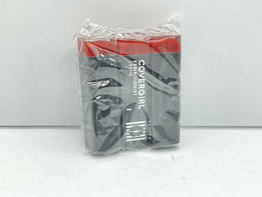 3 PACK - Covergirl Exhibitionist Creme Lipstick - 510 Real Red